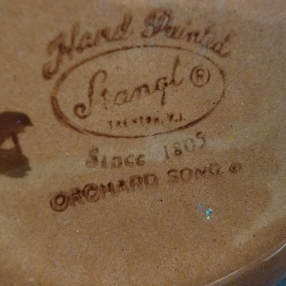 Vintage Stangl Orchard Song Lugged Soup Bowl - Picture 5 of 6